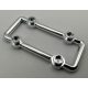 23444 Chrome Silver Bar 1 x 6 x 3 with 4 Studs  Custom Chromed By BUBUL