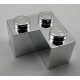 Chrome Silver Brick 2 x 2 Corner    Part: 2357  Custom chromed by Bubul