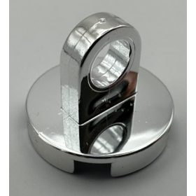   Chrome Silver Tile, Round 2 x 2 with Lifting Ring Thin  2376 Custom chromed by BUBUL