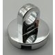 Chrome Silver Tile, Round 2 x 2 with Lifting Ring Thin  2376 Custom chromed by BUBUL