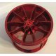 Chrome-RED Wheel 62.3mm D. x 42mm Technic Racing Large  part 23800 Custom Chromed by BUBUL