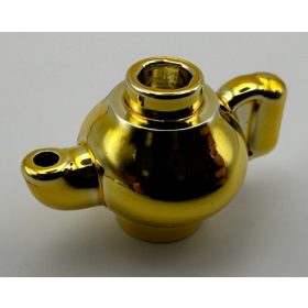   23986 Chrome Gold Minifig, Utensil Teapot  Custom Chromed by BUBUL