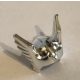 24088 Chrome Silver Minifigure, Headgear Helmet with Wings and Eagle Head Custom Chromed by BUBUL