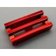 2412b_RED Chrome RED Tile, Modified 1 x 2 Grille with Bottom Groove / Lip   Part:2412b  Custom chromed by Bubul
