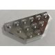 2419 Chrome Silver Wedge, Plate 3 x 6 Cut Corners Custom Chromed by BUBUL
