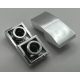 24201_Chrome Silver Slope, Curved 2 x 1 Inverted  Custom Chromed by BUBUL