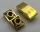 24201_Chrome Goldr Slope, Curved 2 x 1 Inverted  Custom Chromed by BUBUL