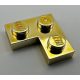 2420 Chrome Gold Plate 2 x 2 Corner  Custom Chromed by BUBUL 