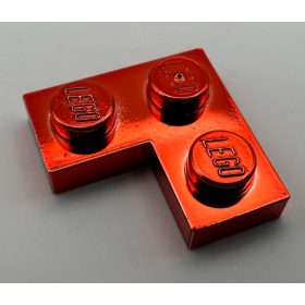   2420 Chrome RED Plate 2 x 2 Corner  part 2420 Custom Chromed by BUBUL