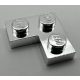 2420 Chrome Silver Plate 2 x 2 Corner Custom Chromed by BUBUL
