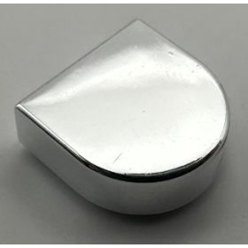  24246, 35399, 35398 | Chrome Silver Tile, Modified 1 x 1 Half Circle Extended (Stadium) with Groove | Custom Chromed by BUBUL