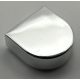24246, 35399, 35398 | Chrome Silver Tile, Modified 1 x 1 Half Circle Extended (Stadium) with Groove | Custom Chromed by BUBUL