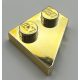 24307 | Chrome Gold Wedge, Plate 2 x 2 Right | Custom Chromed by BUBUL