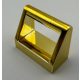 2432 Chrome Gold Tile, Modified 1 x 2 with Handle  2432 Custom Chromed by BUBUL