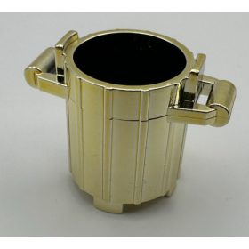   2439 Chrome GOLD Container, Trash Can with 2 Cover Holders or 92926 Custom chromed by Bubul