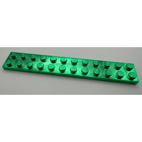 2445 | Chrome Green Plate 2 x 12 | Custom Chromed by Bubul