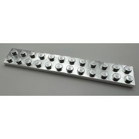 2445 | Chrome Silver  Plate 2 x 12 | Custom Chromed by Bubul