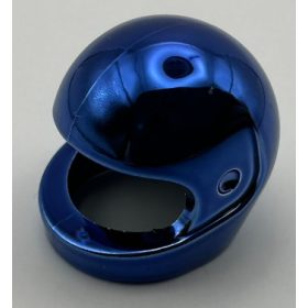   2446_Chrome Blue Minifig, Headgear Helmet Standard  2446 alternate 30124 or 88415 Custom chromed by BUBUL