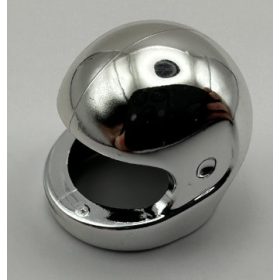   2446_Chrome Silver Minifig, Headgear Helmet Standard  2446 alternate 30124 or 88415 Custom chromed by BUBUL