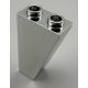 2449 Chrome Silver Slope, Inverted 75 2 x 1 x 3 Custom Chromed by BUBUL