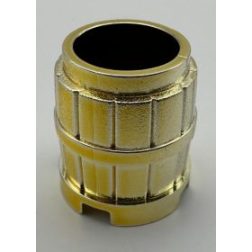   2489 Chrome GOLD Container, Barrel 2 x 2 x 2  2489 or 26170 Custom Chromed by BUBUL