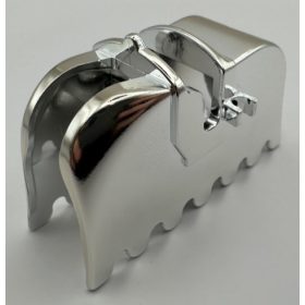   2490 | Chrome Silver Horse Barding, Ruffled Edge | Custom Chromed by Bubul