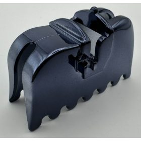   2490 | Chrome Titan Black Horse Barding, Ruffled Edge | Custom Chromed by Bubul