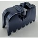 2490 | Chrome Titan Black Horse Barding, Ruffled Edge | Custom Chromed by Bubul
