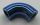 25214 | Chrome Blue Brick, Round 1 x 1 d. 90 Degree Elbow - No Stud - Type 2 - Axle Hole Similar: 71076 | Custom Chromed by Bubul