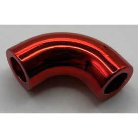   25214 | Chrome Red Brick, Round 1 x 1 d. 90 Degree Elbow - No Stud - Type 2 - Axle Hole Similar: 71076 | Custom Chromed by Bubul