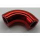 25214 | Chrome Red Brick, Round 1 x 1 d. 90 Degree Elbow - No Stud - Type 2 - Axle Hole Similar: 71076 | Custom Chromed by Bubul