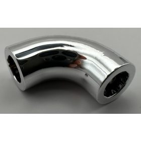   25214 | Chrome Silver Brick, Round 1 x 1 d. 90 Degree Elbow - No Stud - Type 2 - Axle Hole Similar: 71076 | Custom Chromed by Bubul