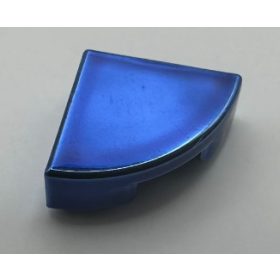   25269 | Chrome BLUE Tile, Round 1 x 1 Quarter | Custom Chromed by BUBUL
