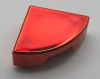 25269 | Chrome RED Tile, Round 1 x 1 Quarter | Custom Chromed by BUBUL