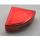 25269 | Chrome RED Tile, Round 1 x 1 Quarter | Custom Chromed by BUBUL