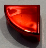 25269 | Chrome RED Tile, Round 1 x 1 Quarter | Custom Chromed by BUBUL