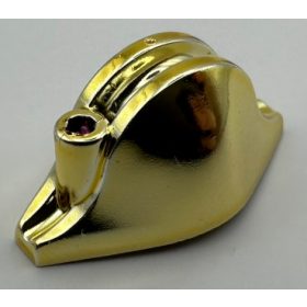   2528 Chrome Gold Minifig Minifigure Headgear Hat, Pirate Bicorne   Custom Chromed by Bubul