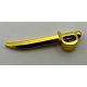 2530 Chrome Gold Minifig, Weapon Sword, Cutlass 35744 Custom Chromed by BUBUL