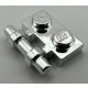 Chrome Silver Plate, Modified 1 x 2 with Handle on Side - Free Ends  Part: 2540 Custom Chromed by Bubul