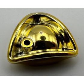   2544 Chrome Gold Minifig, Headgear Hat, Pirate Tricorne / Triangle  Custom chromed by BUBUL