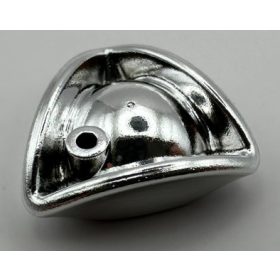   2544 Chrome Silver Minifig, Headgear Hat, Pirate Tricorne / Triangle  Custom chromed by BUBUL