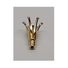   25516 Chrome Gold Minifigure, Crown with Bar Custom Chromed by BUBUL
