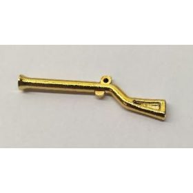   2561 Chrome Gold Minifig, Weapon Gun, Pirate Flintlock Musket Custom Chromed by BUBUL