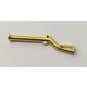 2561 Chrome Gold Minifig, Weapon Gun, Pirate Flintlock Musket Custom Chromed by BUBUL