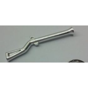   2561 Chrome Silver Minifig, Weapon Gun, Pirate Flintlock Musket  Custom Chromed by BUBUL