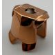 2587_Chrome-COPPER Minifig, Armor Breastplate with Leg Protection Custom Chromed by Bubul
