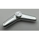 25892 Chrome Silver Minifigure, Utensil Boomerang Custom chromed by BUBUL