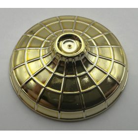   26007 Chrome GOLD Minifigure, Headgear Hat, Conical Asian with Raised Center Custom Chromed by BUBUL