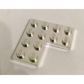   2639 Chrome Silver  Plate 4 x 4 Corner  Custom Chromed by BUBUL