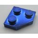 26601 Chrome Blue Wedge, Plate 2 x 2 Cut Corner  Custom Chromed by BUBUL